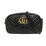 [Kasutatud] Gucci GG Marmont V&auml;ike Matelass&eacute; &Otilde;lakott 'Must' - Hea #1IFLSQN ONE SIZE black