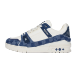 LOUIS VUITTON Madalad tossud Rula kingad Unisex Valge Sinine 1ACPRW 43.5