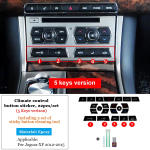 Jaguar XF nuppude katete jaoks Must Jaguar XF X250 autovarustuse lisad Salongi kaunistus 2012 2013 2014 2015 K&uuml;ttekeerme l&uuml;liti gray