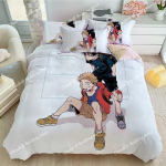 Animatsioon Jujutsu Kaisen Voodipesukomplekt Satoru Gojo Tekikate Pehme Tekikate ja Padjap&uuml;&uuml;rid Teismelistele &Uuml;he-KahekohalineQueenKing EU Single 135*200cm/53x79in 3pcs