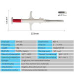 20 tk Lemmiklooma mikrokiip 134,2 kHz Loomade s&uuml;stal EM4305 ID kiip ISO11784/11785 FDX-B Loomade s&uuml;stimise mikrokiip Koerale Kassile 20pcs 2.12x12mm white
