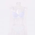 Seksikad stringid Daami Push Up rinnahoidja pits Bralette aluspesu alusp&uuml;kste komplekt Intiimsed naiste rinnahoidja l&uuml;hikomplekt 34B valge