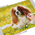 5D Teemantmaali Koer Teemantmosaiik Animal T&auml;is&uuml;mmargune teemanttikandid Sooduspilt 20X30