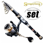 &Otilde;ngeridva rullide komplekt Teleskoopne &otilde;ngeritv 13BB &Otilde;ngeritv, Kaasaskantav Reisi&otilde;ngerulli Kombo 1.8M Rod&Reel 1000