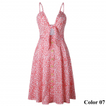 Suvised naiste seksikas spagetirihma V-kaelusega varrukateta vibu vintage peokleit S