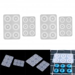 4 komplekti silikoonhelmed, vormid, vormivaigust ehteid ripatsite valmistamise meisterdamise t&ouml;&ouml;riist 75x50x10mm puhas