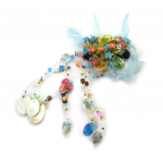 Les Tr&eacute;sors De Lily [C8155] - Broche Cr&eacute;ateur 'Les Romantiques' Bleu Turquoise t&uuml;rkiissinine