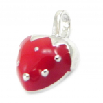 Les Tr&eacute;sors De Lily [I4005] - H&otilde;bedane ripats 'Strawberry' h&otilde;bepunane (roodiumiga kaetud) - 8x8 mm punane