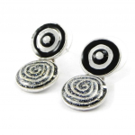 NOA [I4761] - Boucles Cr&eacute;ateur 'Coloriage' gris noir must