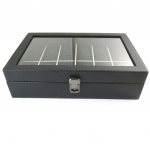 Davidti [N9384] &ndash; must grafiididisainiga kellakarp (12 kella) &ndash; 31. 5x21x8. 5 cm must