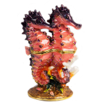 Les Tr&eacute;sors De Lily [Q3859] - Ehtekarp 'Famille Hippocampe' roosa lilla - 9 cm pruun