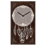 Les Tr&eacute;sors De Lily [Q3248] &ndash; pruun 'Boho' seinakell (unen&auml;op&uuml;&uuml;dja) &ndash; 49x28 cm pruun