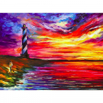 5D Teemantmaal &Otilde;limaal Lighthouse Teemanttikandid Ristpistes 20X30CM