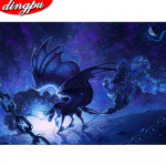 Teemantmaaling 5D t&auml;is&uuml;mmargune tikandid kodukaunistus mosaiikristpistega k&auml;sitsi valmistatud kingitus 20X30CM