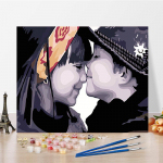 DIY Maalimine numbrite j&auml;rgi Kunst numbrid Maalimine Kodukaunistamine Hobid K&auml;sit&ouml;&ouml; Digitaalne &otilde;limaal 40x50cm no frame