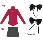 Scione Fate Stay Night Rin Tohsaka Cosplay kost&uuml;&uuml;m Naiste punane top seelik Halloweeni komplekt XL