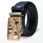 Meeste disainitud rihmad ehtsast nahast kullast lendav kotka rihmalukk mitmev&auml;rviliste p&otilde;rkrihmadega 110cm/43in