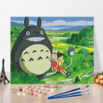 Kunst Kodukaunistus Digitaalne &otilde;limaal L&otilde;uend Numbrid &Otilde;limaal DIY Maalimine numbrite j&auml;rgi 40x50cm no frame