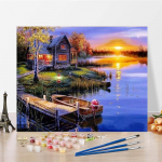 Digitaalne &otilde;limaal DIY Painting numbrite j&auml;rgi Kodukaunistuse numbrid &Otilde;limaal L&otilde;uend Numbrite maalimine 40x50cm no frame