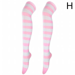 Triibulised reied &uuml;le p&otilde;lve K&otilde;rged sokid naistele Pikad sukad Armsad Kawaii puuvillased kootud k&otilde;rged s&auml;&auml;resoojendajad sokid