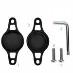 FONKEN AirTag Bike Mount Locator kaitsekatte vargusvastane universaalne jalgrattahoidja j&auml;lgija positsioneerimisseade katted jalgrattas&otilde;idu tarvikud must