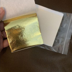 100 lehte kullav&auml;rvi imitatsiooniga lehtfooliumi lehtkuld kunstiteoste jaoks Kullamisj&auml;&auml;gid raamimisj&auml;&auml;gid 100PCS kuld