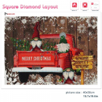 Huacani teemantmaaling J&otilde;uluauto kodukaunistus Teemanttikandid Mosaiik J&otilde;uluvanapuu kristallteemantkunst Full Square 20*30 cm