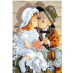 HUACAN Teemantmaal Uus portree 5D DIY Teemanttikandid Ristpistes Poisi ja T&uuml;drukute Rhinestones Mosaiik K&auml;sit&ouml;&ouml; Full Square 20*30 cm