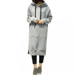 Uus naiste avar pikk kapuutsiga dressipluus, soliidne pikkade varrukatega taskud, l&otilde;hestatud vabaaja soojad kapuutsid XXXXXL armee roheline v&auml;rv