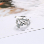 ANENJERY Trendikad rippuvad nootimustrilised s&otilde;rmused Micro Pave'iga tsirkoonist avamisr&otilde;ngaga ehted Kingitused Resizable