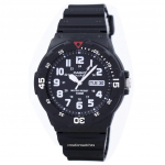 Casio Quartz Analog 100M must vaigu rihm MRW-200H-1BVDF MRW200H-1BVDF meeste k&auml;ekell