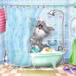 5D isetehtud teemantmaaling suplemine hall kass teemanttikandid T&auml;iskihiline anime ristpistes komplektid kodukaunistus k&auml;sitsi valmistatud kingitus Round 25x25cm