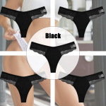 5 tk/komplekt Naiste puuvillased alusp&uuml;ksid Seksikad pitsist stringid G-String intiimne aluspesu naistele V-taljega naistepesu Lillelised hingavad alusp&uuml;ksid S
