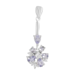 Tanzaniidiga h&otilde;beripats 1.905ct, valge topaas (2115113) sinine