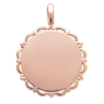 Les Tr&eacute;sors De Lily [R4116] - kullatud ripats 'Cl&eacute;opatra' ros&eacute; - 15 mm kuld