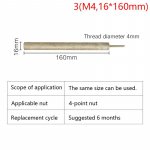 M4/M6 veesoojendi magneesiumanoodvarras radiaatori aurusti tarvikute jaoks