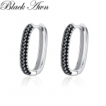 Black Awn Black Stone Ehted Hoop k&otilde;rvar&otilde;ngad naistele