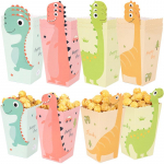 12 tk Multikas dinosauruste popkornikarp kommik&uuml;psised pakekott Laste džungel Loomade s&uuml;nnip&auml;evapeo kaunistustarbed beebi du&scaron;&scaron; 12pcs