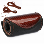 Kristall S&uuml;sinikkiust Mood Sport K&auml;sitsi &otilde;mmeldud Roolikate Auto Roolikate Libisemisvastane Nahast Punutis Rooli jaoks CA704-C