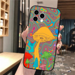 Telefoni&uuml;mbris Iphone 14 Pro Max 13 12 11 Pro Max Xs Xr X 12mini 14 Plus Se Mushrooms Art Case Funda jaoks iphone 14