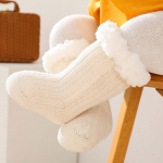 (Projektor)Talvised beebipoisid T&uuml;drukud Sokid Paksemad Kootud L&uuml;hikesed Sokid Tugevad Soe puuvillased Laste Sokid V&auml;ikelapsed Imikud Antis Slip P&otilde;randa sokid S tumehall v&auml;rv