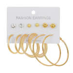 Diamond Deluxe k&otilde;rvar&otilde;ngaste komplekt 12-osaline kombineeritud kingitus pidu saja &uuml;mmarguse atmosf&auml;&auml;riga ehted, naiste seksikad kuldhelmed k&otilde;rvar&otilde;ngad aksessuaarid kuld