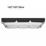 Aksessuaarid Varikatuse kate 2-3-kohalisele kiiktoolile 150x50x10 cm must