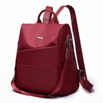 Naiste Oxfordi riidest &otilde;mblusega pehme pind &uuml;hev&auml;rviline seljakott &otilde;lakott punane