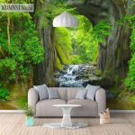 Moodne Rohelise Metsa Tapeet Elutoa Magamistoa Tapeet Kodusisustus Kohviku seinamaaling 200 cm(W) x 140 cm(H)