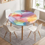 Skelett Lehed &Uuml;mmargune laudlina Veekindel s&ouml;&ouml;gilaua kaunistus Aksessuaarid Klassikalise mustriga lauakate K&ouml;&ouml;gikaunistus diameter 190cm