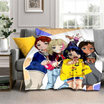 Wonder Egg Priority tekk Anime tekid Diivanvoodi tekid t&auml;iskasvanutele Lastele Kodukaunistus 3D-prindiga multifilmitekk 75x90cm