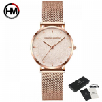 Hannah Martin Sahara Desert Dial Design Tippbr&auml;ndi luksuslik Jaapani kvartsist k&auml;ekell, terasest veekindel k&auml;ekell naiste k&auml;ekell kuld