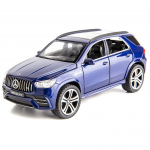 1/32 skaalaga Benz AMG GLE 63S maastur m&auml;nguauto, sulamist survevalu tagasit&otilde;mmatav automudel koos valguse ja heliga m&auml;ngus&otilde;idukitega poistele 1/32-15.4x6.8x6cm sinine