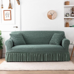 Four Seasons universaalne elastne &uuml;hev&auml;rviline 1/2/3/4 istme diivani kate koos k&auml;etugedega Tight Wrap k&otilde;ikeh&otilde;lmav Seersucker seelik 2-seater 145-185cm